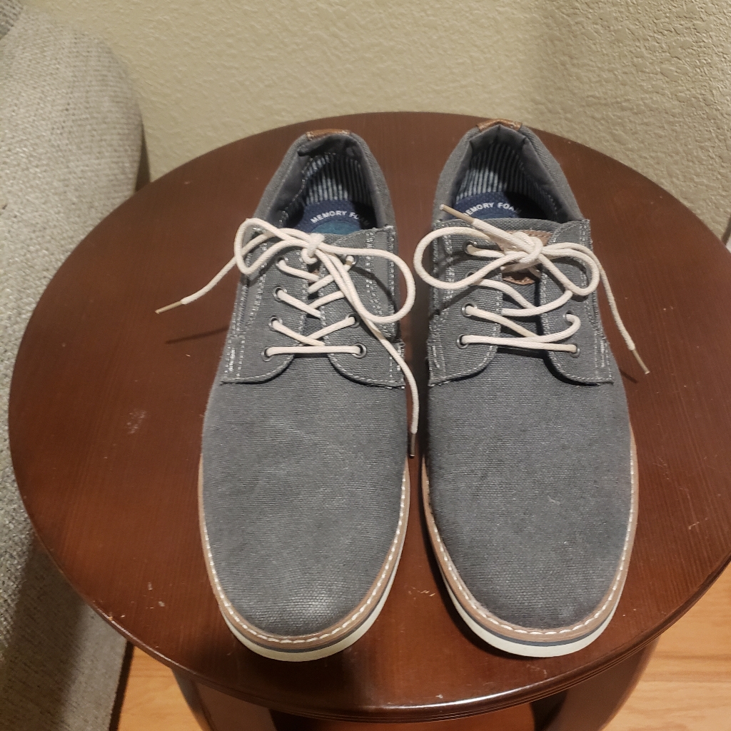 Nunn Bush Men's Gray Oxfords